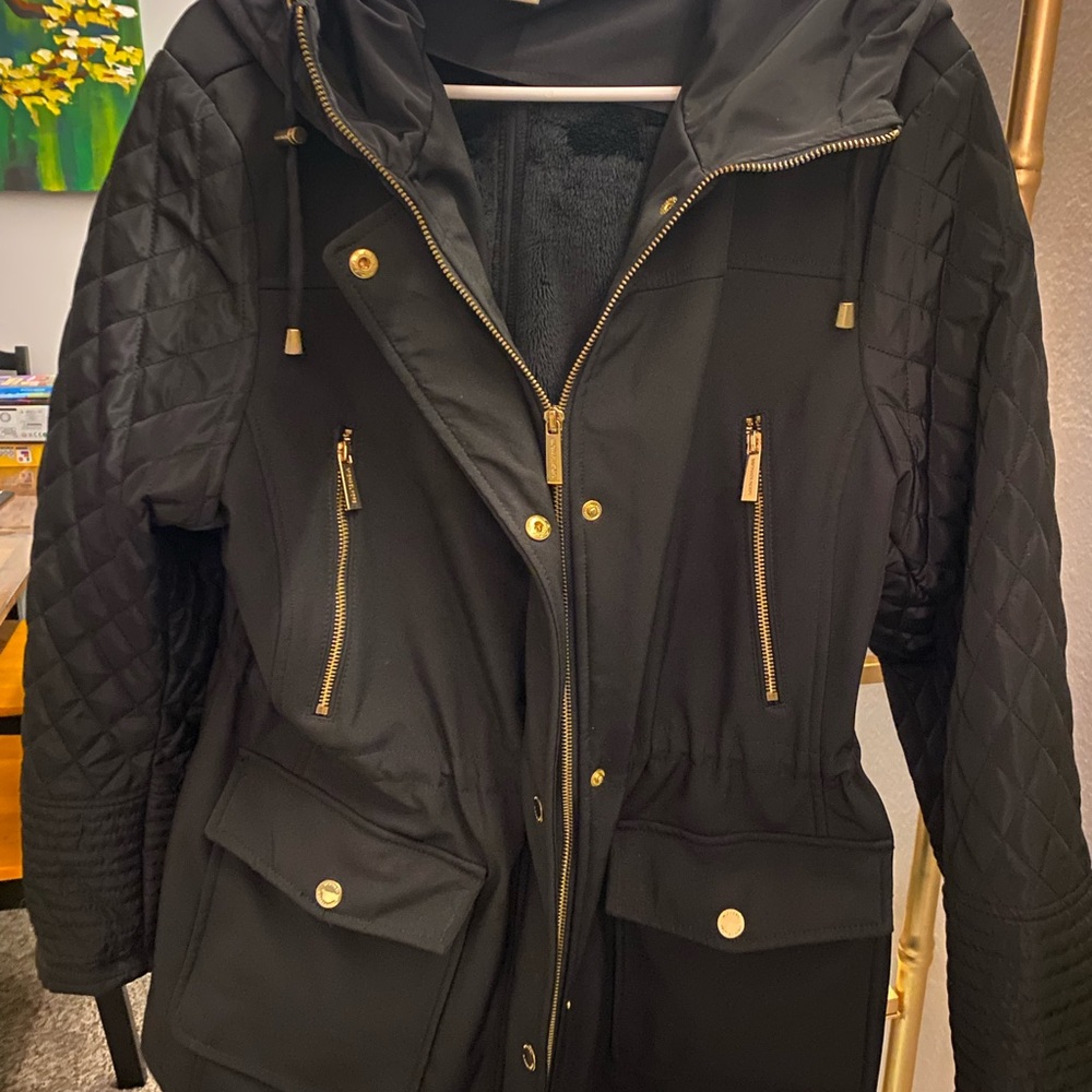 Black Quilted Women's Jacket - XL